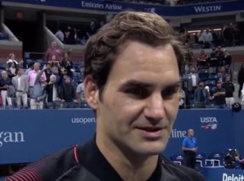 Roger Federer Interview after Tiafoe Match – “happy to be back” US Open 2017