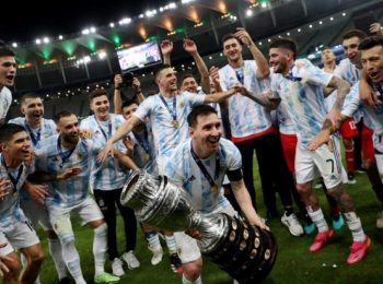 Messi finally wins something big with Argentina