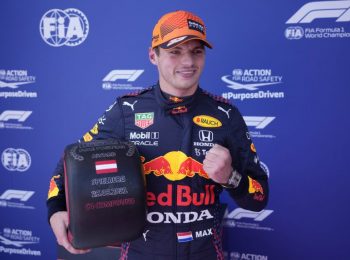 Max Verstappen on Austrian Grand Prix pole position with Lando Norris second