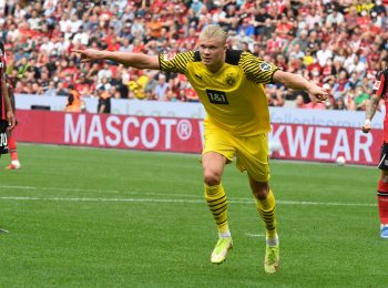 Haaland scores twice to help Dortmund rally to win away at Leverkusen