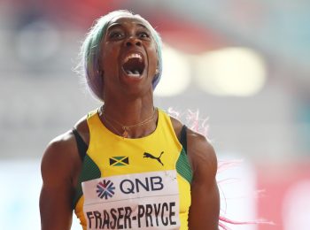 Ann Fraser-Pryce wins women’s 100m title