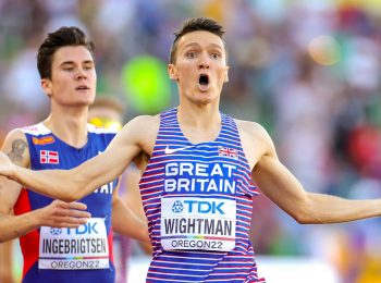 Britain’s Jake Wightman wins 1500m gold